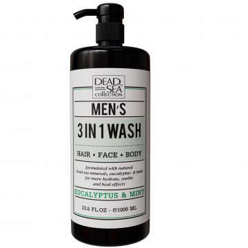 Мужской гель для умывания лица, волос и тела 3 в 1 с ароматом Эвкалипта и Мяты DSC Eucalyptus Mint