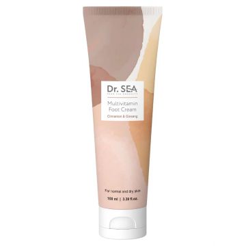 Мультивитаминный крем для ног с корицей и женьшенем Dr.Sea Multivitamin Foot Cream - Cinnamon & Ginseng