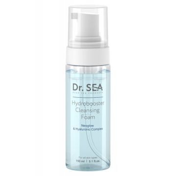 Очищающая пенка Hydrobooster - Neoglow и комплекс гиалуроновой кислоты Dr.Sea Hydrоbooster Cleansing Foam - Neoglow & Hyaluronic Complex