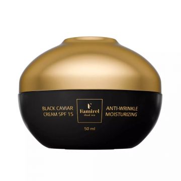 Увлажняющий дневной крем против морщин с экстрактом черной икры Famirel Black Caviar Moisturizing Anti-Wrinkle Cream SPF 15